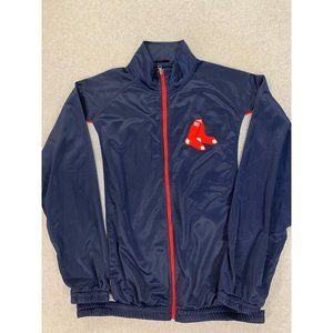 Boston Red Sox MLB Satin‎ Full Zip Dugout Jacket (Men's XL) Blue